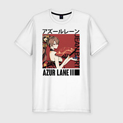 Футболка slim-fit AZUR LANE, цвет: белый