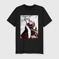 Футболка slim-fit Hitsugaya Toshiro, цвет: черный