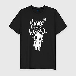 Футболка slim-fit Nobody Saves the World, Nobody, цвет: черный