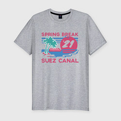 Футболка slim-fit Spring Break, цвет: меланж