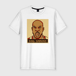 Футболка slim-fit Earl Simmons DMX, цвет: белый