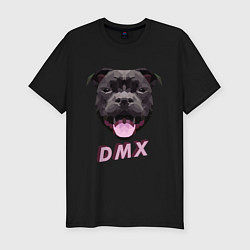 Футболка slim-fit DMX Low Poly Boomer Dog, цвет: черный
