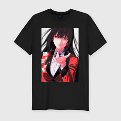 Футболка slim-fit Kakegurui Yumeko Jabami, цвет: черный