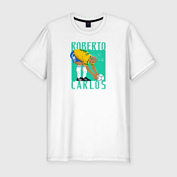 Футболка slim-fit Roberto Carlos, цвет: белый