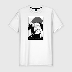 Футболка slim-fit Cowboy Bebop Spike Spiegel, цвет: белый