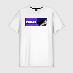 Футболка slim-fit EDGAR ПЛАШКА, цвет: белый