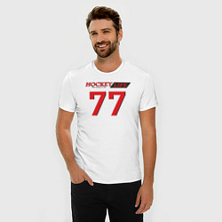 Футболка slim-fit Hockey life Number series, цвет: белый — фото 2