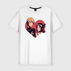 Мужская slim-футболка Kaguya-sama love Miyuki