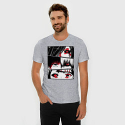 Футболка slim-fit Токийский Гуль, цвет: меланж — фото 2