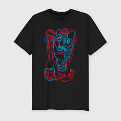 Футболка slim-fit Bipolar bear, цвет: черный