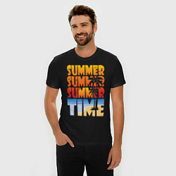 Футболка slim-fit SUMMER TIME, цвет: черный — фото 2