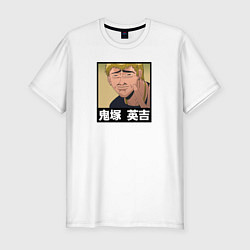 Футболка slim-fit Onizuka face, цвет: белый