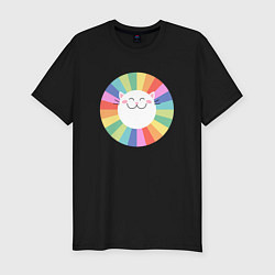 Футболка slim-fit Smiling Cat, цвет: черный