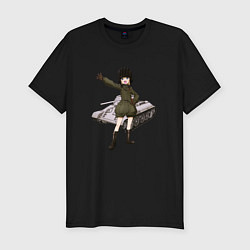 Футболка slim-fit Катюша Girls und Panzer, цвет: черный