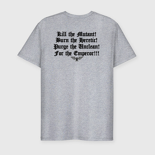 Мужская slim-футболка Shovel / Меланж – фото 2