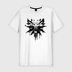 Футболка slim-fit The Witcher подтеки лого, цвет: белый