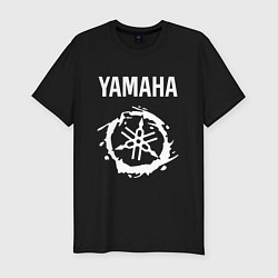 Футболка slim-fit YAMAHA ЯМАХА МОТОСПОРТ, цвет: черный