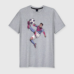 Футболка slim-fit Messi Barcelona Argentina, цвет: меланж