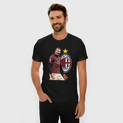 Футболка slim-fit Zlatan Ibrahimovic Milan Italy, цвет: черный — фото 2