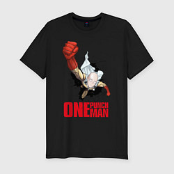 Футболка slim-fit ONE-PUNCH MAN, цвет: черный