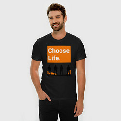 Футболка slim-fit Choose Life, цвет: черный — фото 2