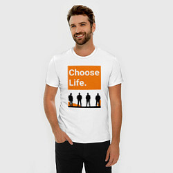 Футболка slim-fit Choose Life, цвет: белый — фото 2