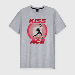 Футболка slim-fit Kiss Ace, цвет: меланж