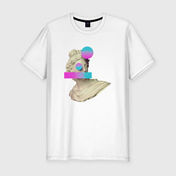 Мужская slim-футболка Современный Мыслитель