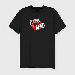 Футболка slim-fit Punk’s Not Dead, цвет: черный