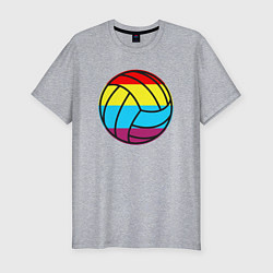 Футболка slim-fit Color Ball, цвет: меланж