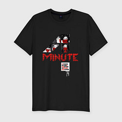 Футболка slim-fit 4MINUTE HATE, цвет: черный