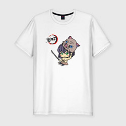 Футболка slim-fit Хашибира Kimetsu No Yaiba Z, цвет: белый