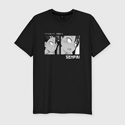 Футболка slim-fit Nagoroto Senpai, цвет: черный