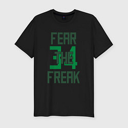 Футболка slim-fit Fear The Freak 34, цвет: черный