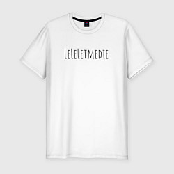 Футболка slim-fit LeLeLetmedie 1000-7 dead inside, цвет: белый