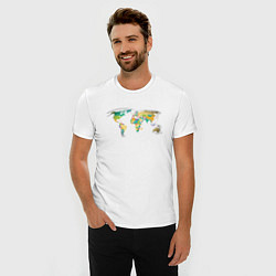 Футболка slim-fit World Cat, цвет: белый — фото 2