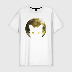 Футболка slim-fit Space Cat, цвет: белый