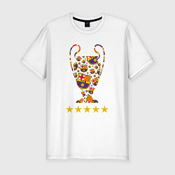 Футболка slim-fit Barcelona Cup, цвет: белый