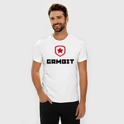 Футболка slim-fit Gambit, цвет: белый — фото 2