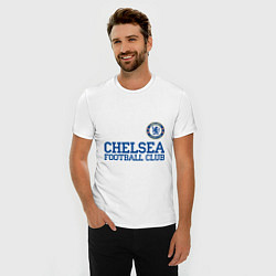 Футболка slim-fit Chelsea FC: Blue, цвет: белый — фото 2