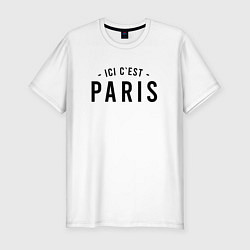 Футболка slim-fit ICI C EST PARIS, цвет: белый