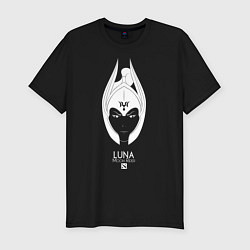 Футболка slim-fit Luna из Доты 2 Moon Rider, цвет: черный