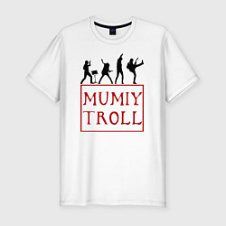 Футболка slim-fit Mumiy Troll Мумий Тролль, цвет: белый