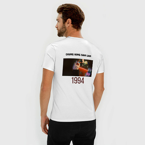 Мужская slim-футболка Чунгкингский экспресс / Белый – фото 4