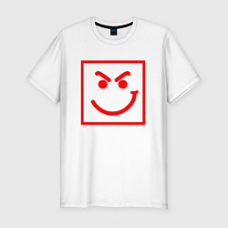 Футболка slim-fit BON JOVI HAVE A NICE DAY SMILE RED FACE, цвет: белый