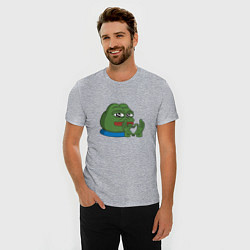 Футболка slim-fit Pepe love пепе лов, цвет: меланж — фото 2