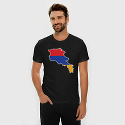 Футболка slim-fit Map Armenia, цвет: черный — фото 2