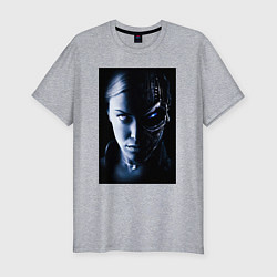 Футболка slim-fit Kristanna Loken, цвет: меланж