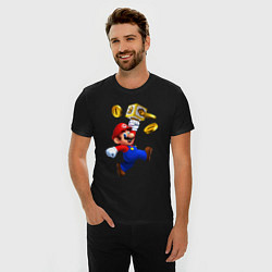 Футболка slim-fit Mario cash, цвет: черный — фото 2