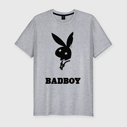 Футболка slim-fit BAD BOY PLAYBOY, цвет: меланж